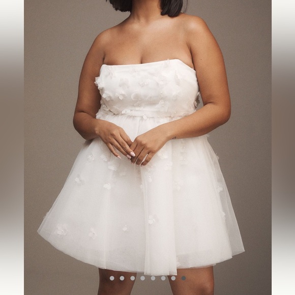 BHDLN Cleo Square Neck Puff Sleeve Mini Dress - Picture 7 of 9